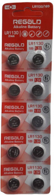 MICROUSB Maxcell LR1130 1.5V 50mAh Lithium Coin Cell Button   Battery(Pack of 10)