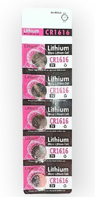 PREMBROTHERS Lithium cr1616 3v Coin Cell suitable for watches, calculators, medical devices  Battery(Pack of 5)