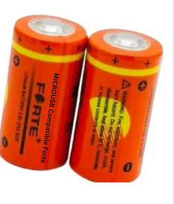 MICROUSB FORTE ER14335 2/3A 1650Mah 3.6V Lithium Size BATTERY  Battery(Pack of 2)
