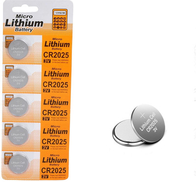 Blue Birds Essential CR2025 Lithium Coin Pack – Calculators, Keyfobs, a   Battery(Pack of 5)