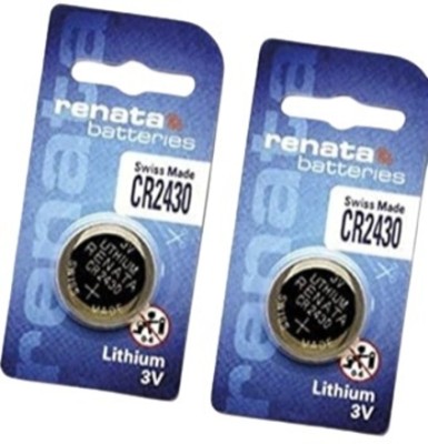 MICROUSB Renata CR2430 285mAh 3V Lithium Button Coin Cell   Battery(Pack of 2)