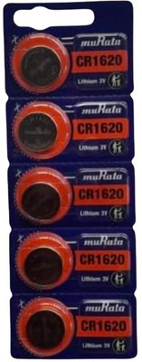 MICROUSB Murata CR1620 3V 80Mah Coin Cell Button   Battery(Pack of 5)