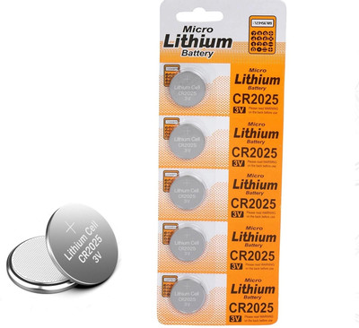 Blue Birds Compact CR2025 3v Button Cell battery  Battery(Pack of 5)