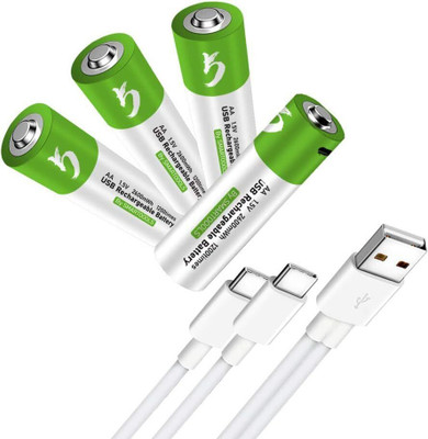 MY BABY LOVE A PERFECT CARE AA Rechargeable Lithium-Ion  750mAh with Type-C USB Cable1.5V Charging  Battery(Pack of 4)