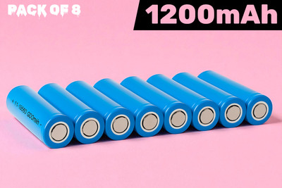 Shamsa A396 18689 3.7V Lithium Rechargeable  – Compact & Long Lasting  Battery(Pack of 8)