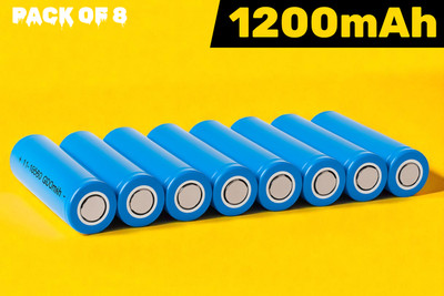 Shamsa A216 18671 3.7V Lithium Rechargeable  – Compact & Long Lasting  Battery(Pack of 8)