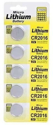 Nimida CR2016 Lithium Coin  3V, Pack of 5 for use in Calculators  Battery(Pack of 5)