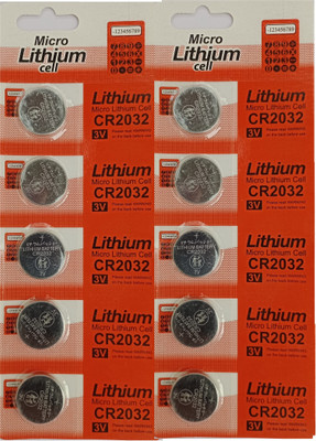 APNA KANHA Lithium CR2032  Suitable for car key, Remotes, Toys etc.  Battery(Pack of 10)