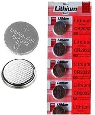 Nimida CR2032 Lithium Coin 3V, Pack of 5 For use in Calculators, keyfobs, etc   Battery(Pack of 5)
