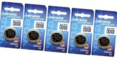MICROUSB Renata CR2430 3V 285mAh Lithium Button Coin Cell   Battery(Pack of 5)