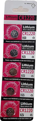 xenee Cr1220 Coin Type 3V Micro Lithium Cell  Pack of 5 Pcs  Battery(Pack of 5)