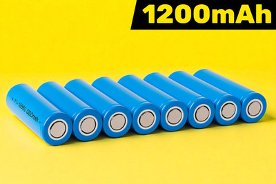 3BAAN A114 Rechargeable 18650 Lithium  3.7V 1200mAh – Multi-Device Use  Battery(Pack of 8)