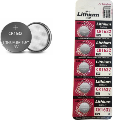 Wanzhow Coin  3V CR 1632 Made with High-Purity Lithium with Child Proof Packaging  Battery(Pack of 5)