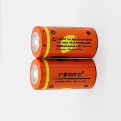 MICROUSB FORTE ER14335 2/3A 3.6V 1650MAH Lithium Size BATTERY  Battery(Pack of 2)