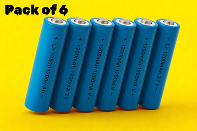 Shamsa X221 Li-ion Rechargeable  3.7V 1200mAh – Long Life Power Cell  Battery(Pack of 6)