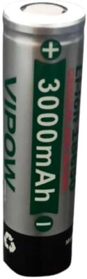 MICROUSB VIPOW 18650 3000mAh 3.7V Flat Rechargeable High Capacity   Battery
