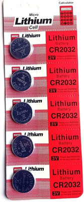 Wanzhow LITHIUM CR2032 3V COIN CELL 5 Pieces Genuine Long Life 3v Batteries  Battery(Pack of 5)