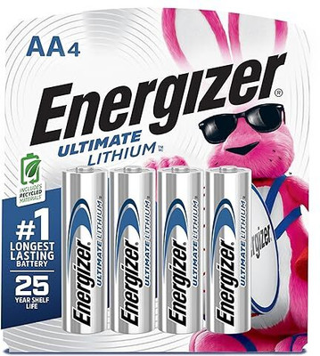 Energizer Ever4pk AA Ultimate Lithium L91bp 4 Batteries  Battery(Pack of 4)