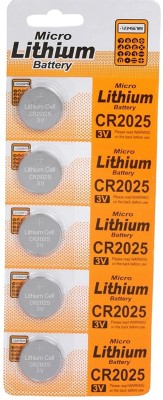 Blue Birds Best Quality CR2025 3v Button Non Rechargeable Lithium   Battery(Pack of 5)