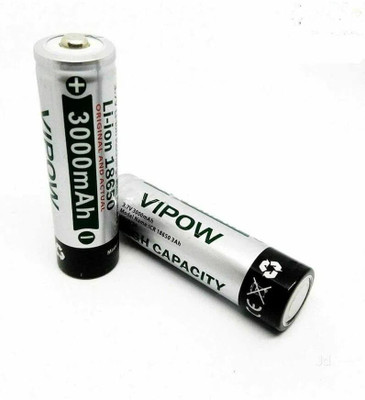 MICROUSB VIPOW 18650 3000mAh 3.7V Top Pin   Battery(Pack of 2)