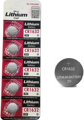 AMUSING Essential CR1632 Lithium Coin cell  for Calculators, Keyboards  Battery(Pack of 5)