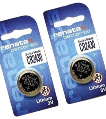 MICROUSB Renata CR2430 3V 285mAh Lithium Button Coin Cell   Battery(Pack of 2)