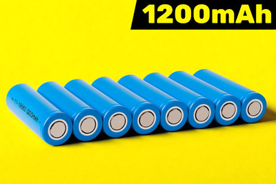 3BAAN A142 (3.7V) 18650 Lithium-ion  1200mAh – High Performance, Fast Recharge  Battery(Pack of 8)