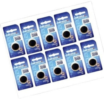 MICROUSB Renata CR2450 3V 540mAh Lithium Coin Button   Battery(Pack of 10)