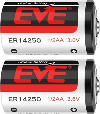 MICROUSB EVE ER14250 3.6V 1/2 AA   Battery(Pack of 2)