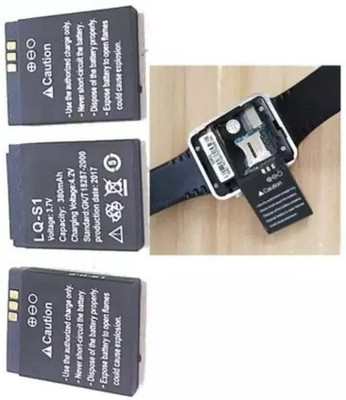 NKL Certified Smartwatch  214 Original Suitable for DZ09, V8, A1, X6 380mAh  Battery(Pack of 3)