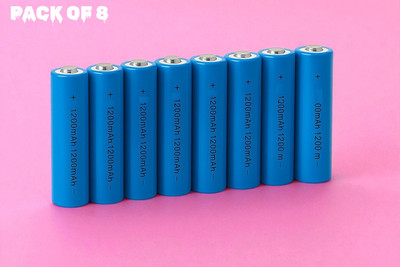 Shamsa A1 Li-ion Rechargeable  3.7V 1200mAh – Long Life Power Cell  Battery(Pack of 8)