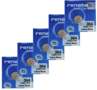 MICROUSB Renata 364 1.55V 20mAh Lithium Coin Cell   Battery(Pack of 5)