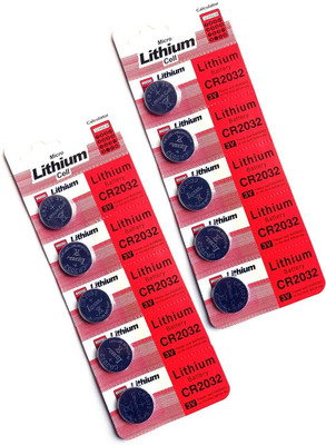 xenee Micro Lithium Cell CR2032 Coin  3v (Pack of 10)  Battery(Pack of 5)