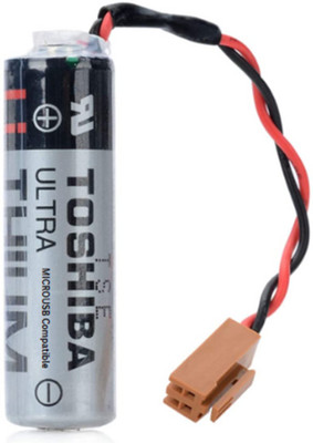 MICROUSB Toshiba ER6V 2000Mah 3.6V Ultra Lithium  with PLC Brown Plug Wire   Battery