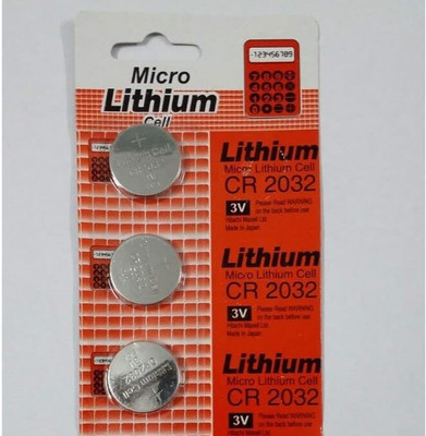 Copy Line OG CR2032 3V Lithium Coin Batteries – Heavy Duty CMOS Power  Battery(Pack of 3)