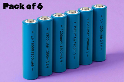 3BAAN X121 Li-ion Rechargeable  3.7V 1200mAh – Long Life Power Cell  Battery(Pack of 6)