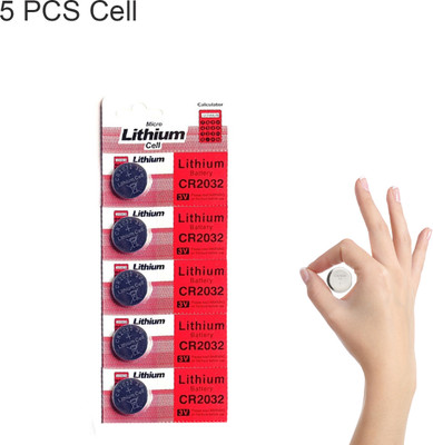AMUSING High Quality Micro Lithium CR2032 3V Cell   Battery(Pack of 5)