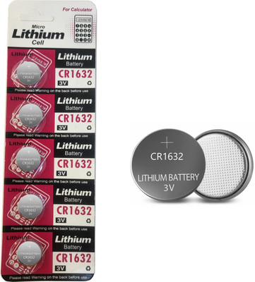 Wanzhow LithiumCR-1632 Coin Cell  Battery(Pack of 5)