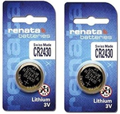 MICROUSB Renata CR2430 3V Lithium Button Coin Cell   Battery(Pack of 2)