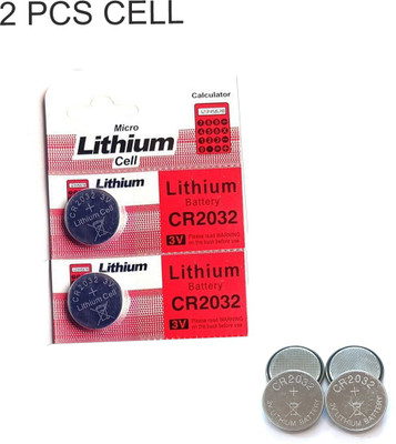 Wanzhow Best Lithium Coin  cell CR 2032 3V - Pack of 2  Battery(Pack of 2)