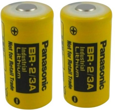 MICROUSB Panasonic BR-2/3A Industrial Lithium 3V   Battery(Pack of 2)
