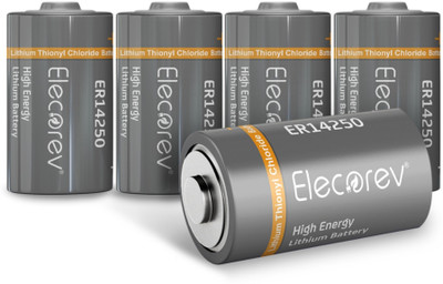 Elecorev ER14250 LiSOCl2 3.6V 1.2Ah 1/2AA (Pack of 5)  Battery(Pack of 5)