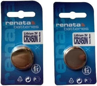 MICROUSB Renata 2450N Button 3V Coin Cell   Battery(Pack of 2)