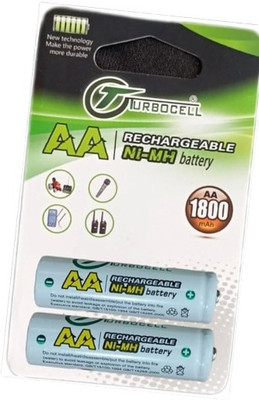 MICROUSB Turbocell AA 1800mAh 1.5v Rechargeable Ni-MH   Battery(Pack of 2)