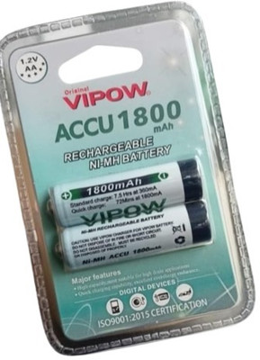 MICROUSB Vipow ACCU 1800mAh NI-MH Rechargeable   Battery(Pack of 2)