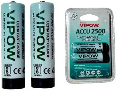 MICROUSB ACCU AA 2500MAh AA 1.2V Rechargeable 1.2V NI-MH   Battery(Pack of 2)