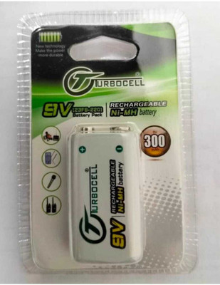 MICROUSB Turbocell 300mAh 9v Rechargeable Ni-MH   Battery