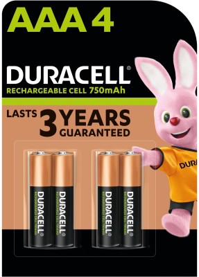 DURACELL Rechargeable AAA 750mAh  Battery(Pack of 4)