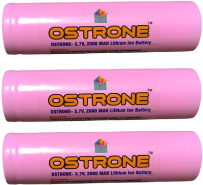 OSTRONE 3.7V 2000MAH  Battery(Pack of 3)