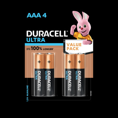 DURACELL Ultra Alkaline AAA   Battery(Pack of 4)